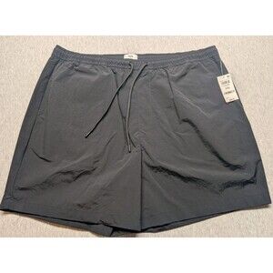 Mode of One Mens Size XXL Track Shorts Solid Black Regular-Fit NEW